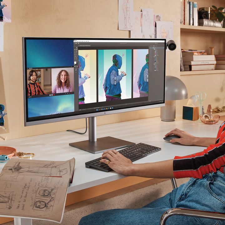 HP's redesigned Envy 34 all-in-one looks like a standard monitor.