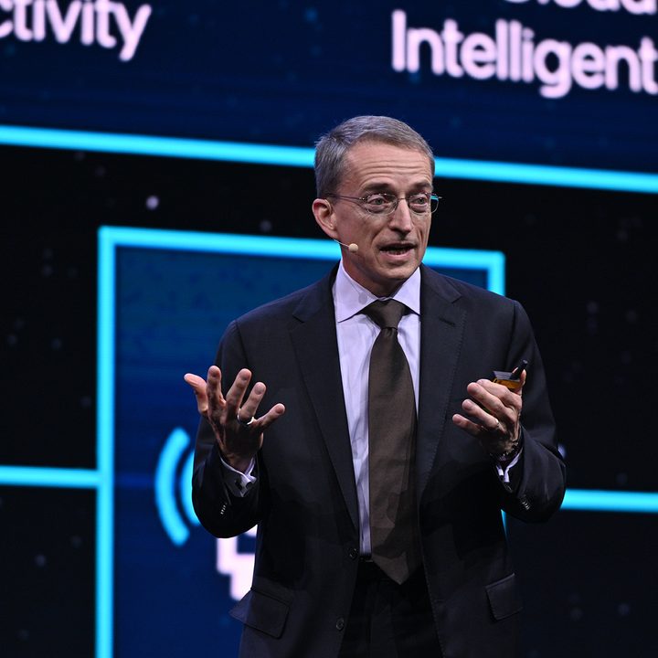 Intel CEO Pat Gelsinger delivers the Day 1 closing keynote at IAA Mobility.