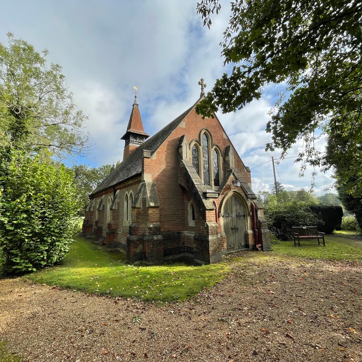 iPhone 12 Pro wide-angle photo of a church.