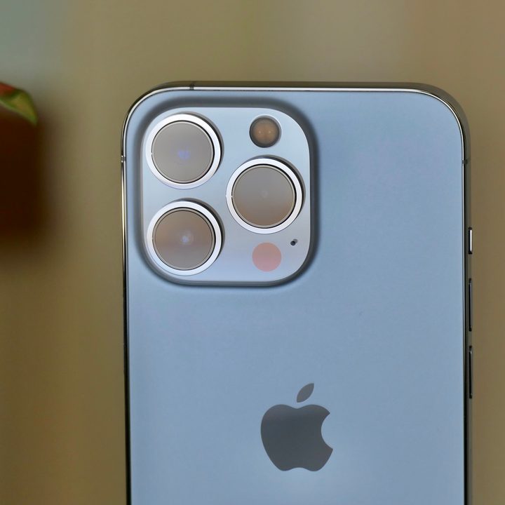 The iPhone 13 Pro's camera module.