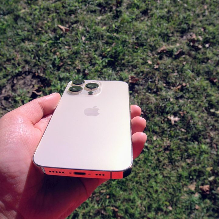 iPhone 13 Pro Lightning port.