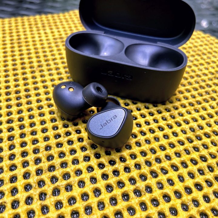 Jabra Elite 3 true wireless earbuds.