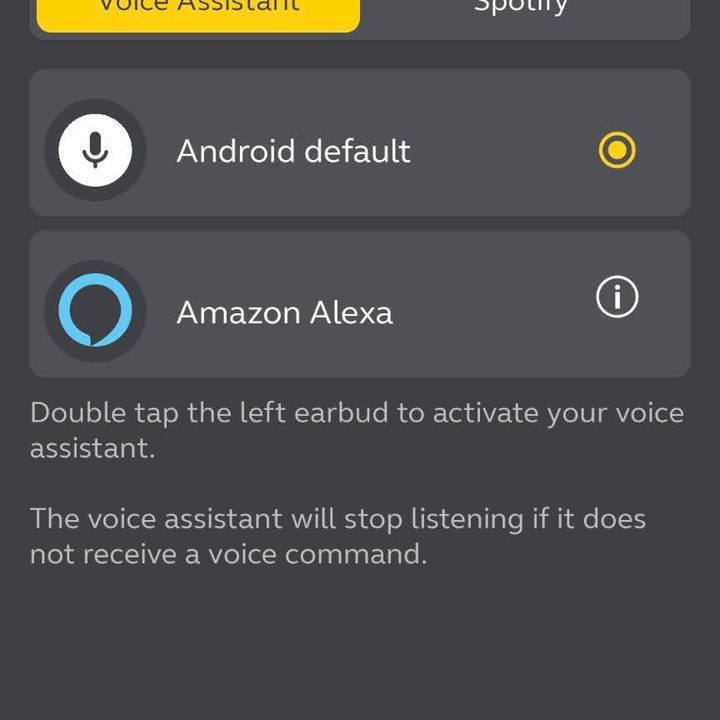 Screenshot of Jabra Sound+ app on Android.