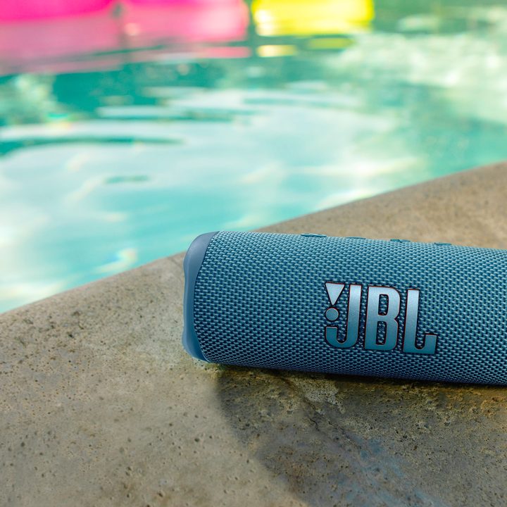 The JBL Flip 6 portable speaker.