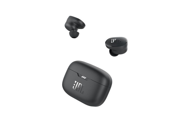 The JBL Tune 130 wireless earbuds.
