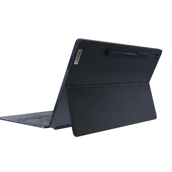 Lenovo Chromebook Duet 5 back with kickstand.