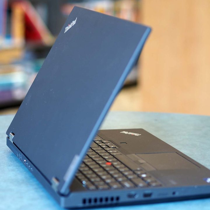 Lenovo ThinkPad P15 Gen 2 sitting on a table.
