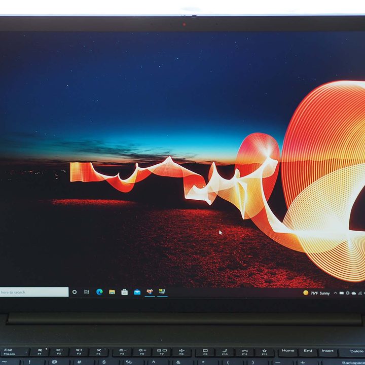 The display on the Lenovo ThinkPad X1 Extreme Gen 4 laptop.