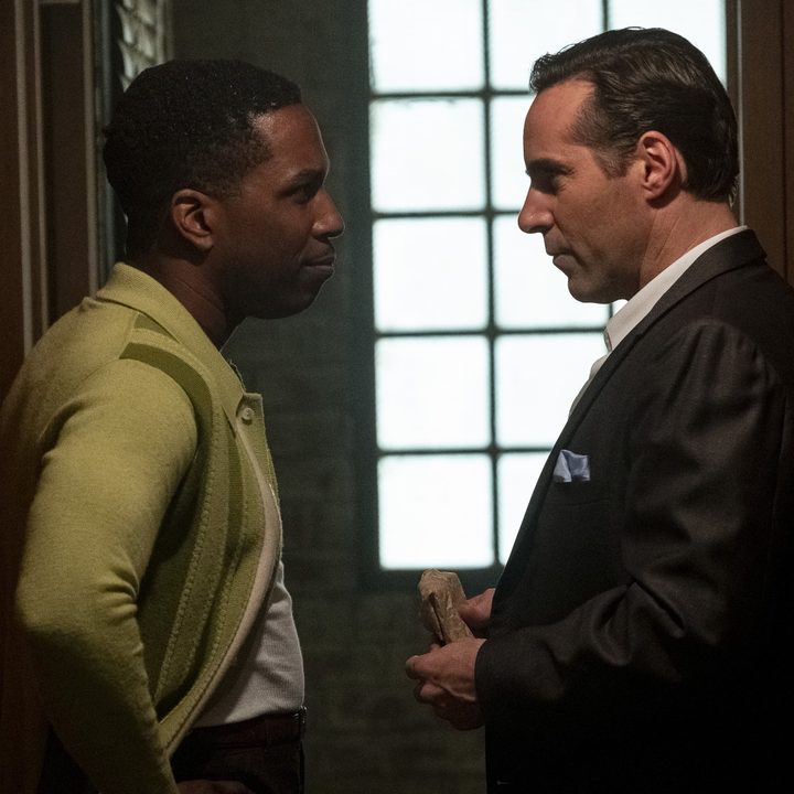 Leslie Odom Jr and Alessandro Nivola in The Many Saints of Newark.