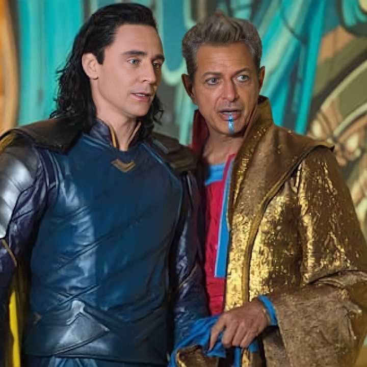 Loki & Grandmaster in Thor: Ragnarok.