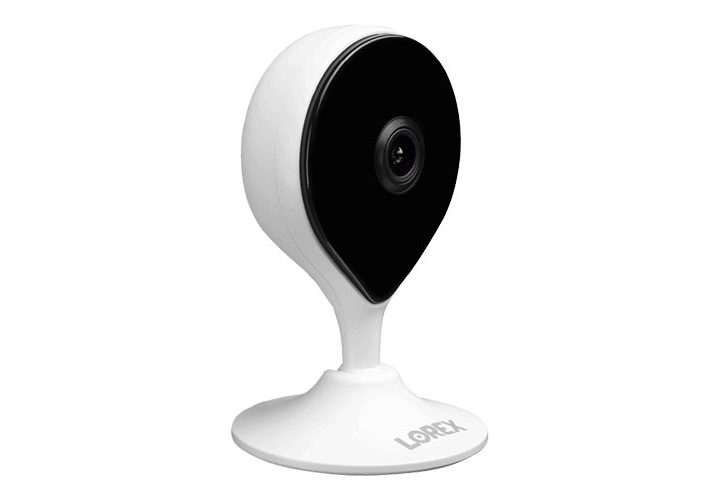 Lorex 1080p Full HD Smart Indoor Wi-Fi Security Camera on a white background.