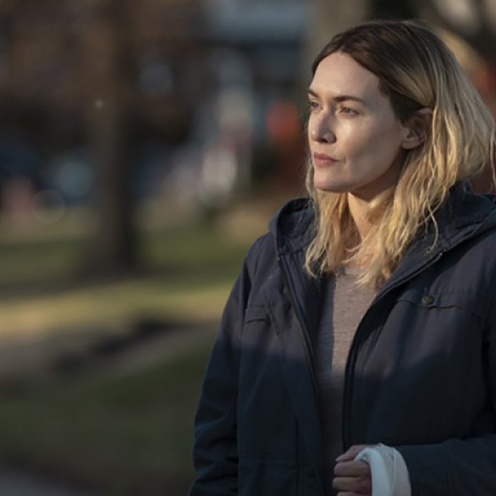 Kate Winslet as the lead character in Mare of Easttown.