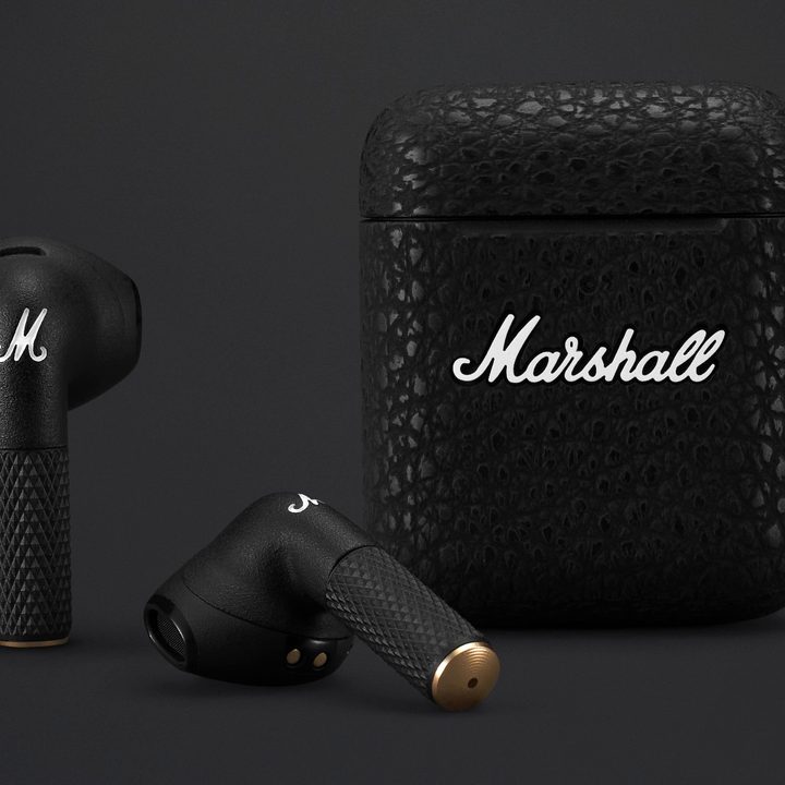 Marshall Minor III true wireless earbuds.