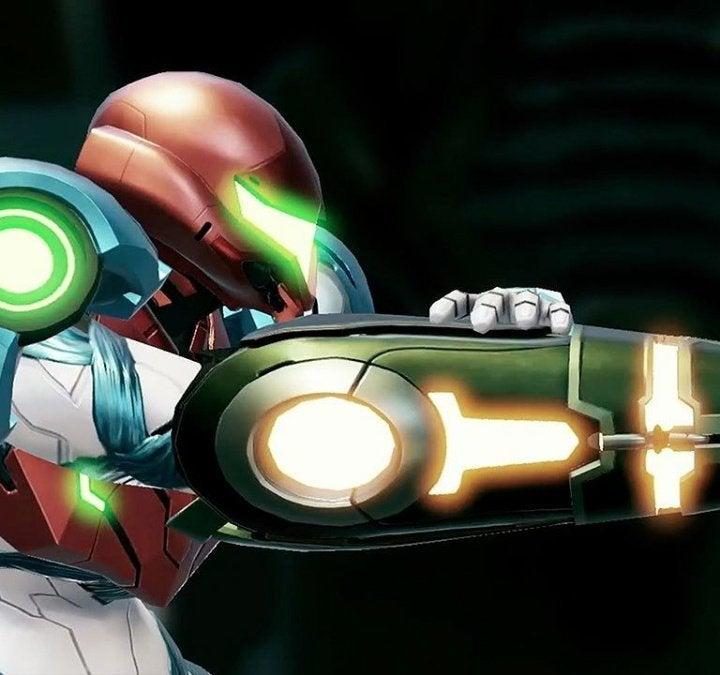 The cover of Metroid Dread.