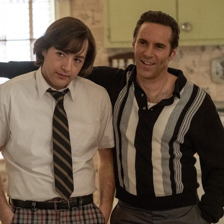 Michael Gandolfini and Alessandro Nivola in The Many Saints of Newark.