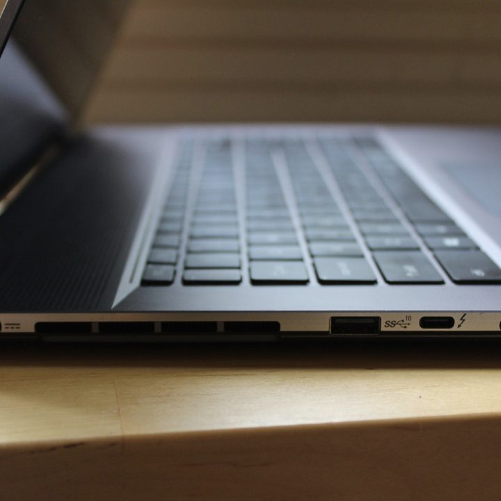 The side ports of the MSI Creator Z16.