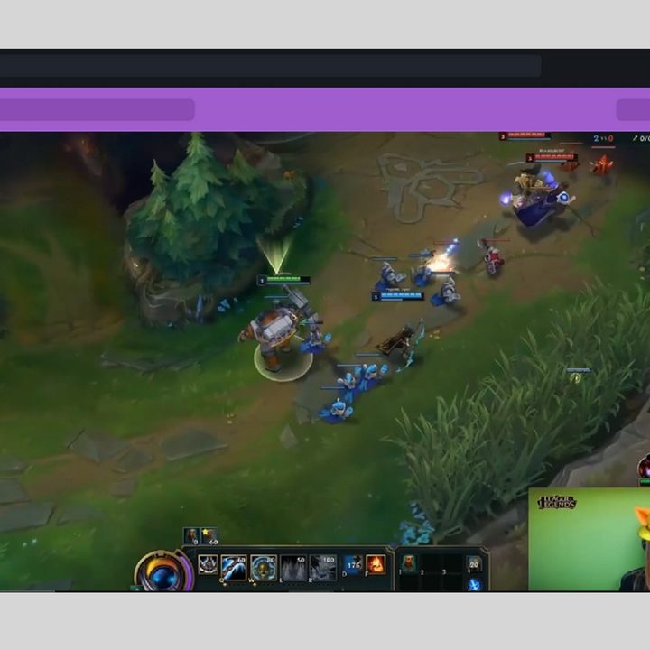 A screenshot from Snapchat.com showing a Snap Camera filter in use during a gaming live stream.