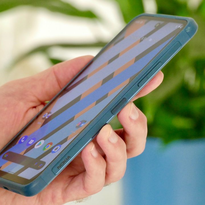 Fingerprint sensor on the Nokia XR20.