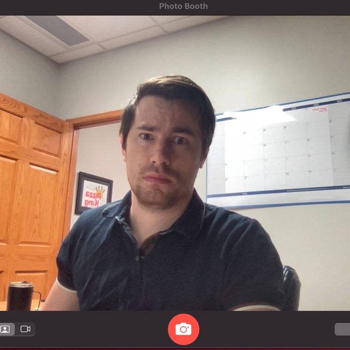 A screenshot of Photo Booth, the best way to test your webcam on Mac.