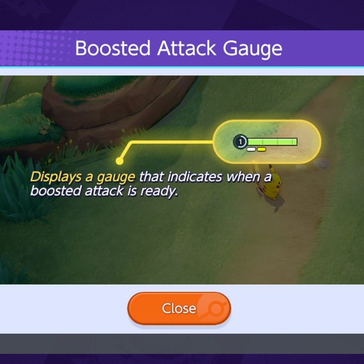 Displaying Boosted Attacks in Pokémon Unite.