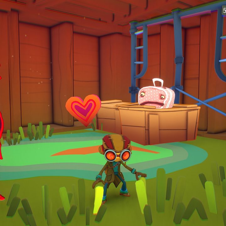 Psychonauts 2 Emotional Baggage backstage on PSI King level.