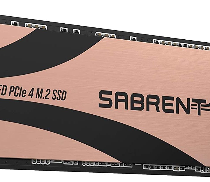 The Sabrent Rocket 4 Plus 1TB SSD.