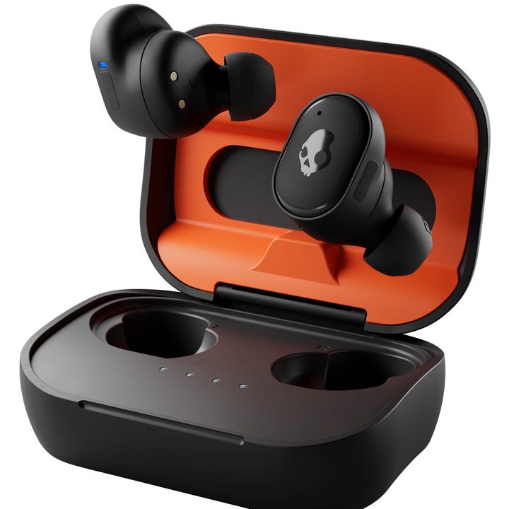 Skullcandy Grind Fuel true wireless earbuds with SkullIQ technology.