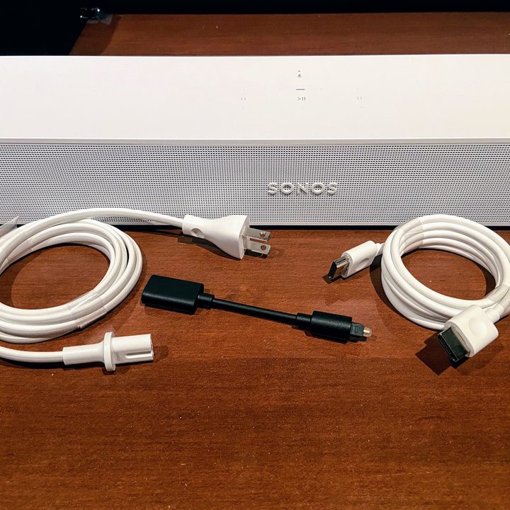 Sonos Beam Gen 2's box contents.