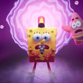 Spongebob and Patrick singing.