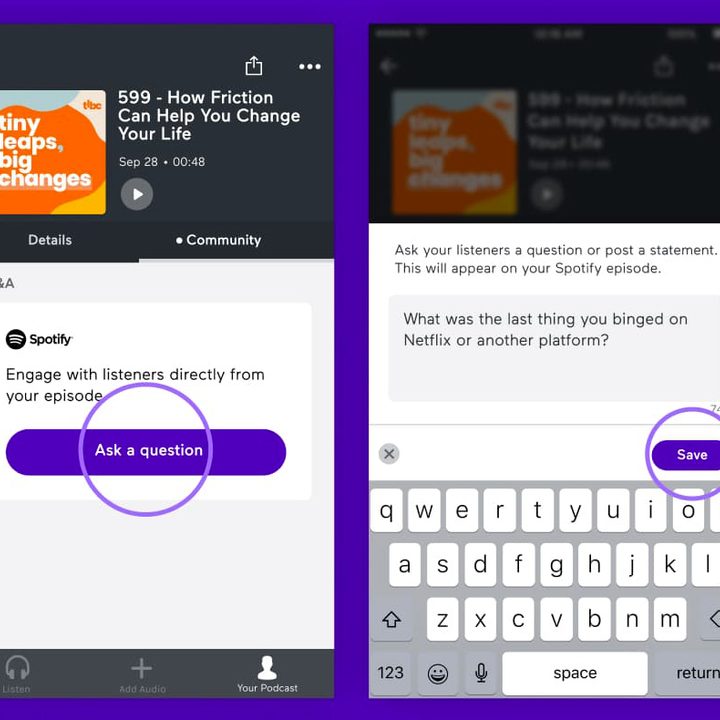 Spotify podcast questions and answers.
