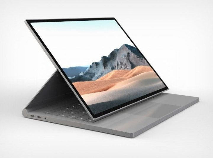 An unofficial concept of the rumored Surface Book 4.