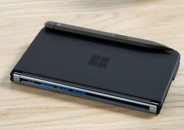A side view of the Surface Duo 2.