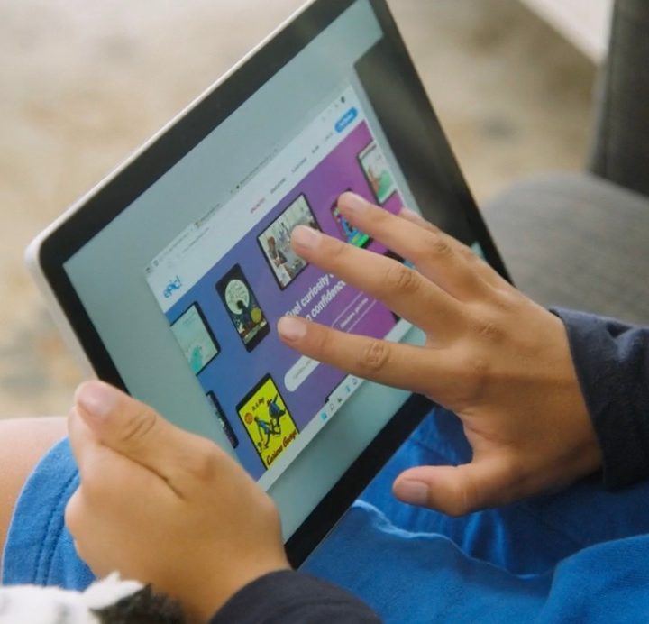 Microsoft Surface Go 3 in action.