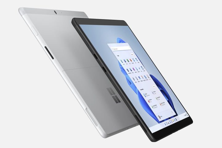 The Surface Pro X running windows 11.