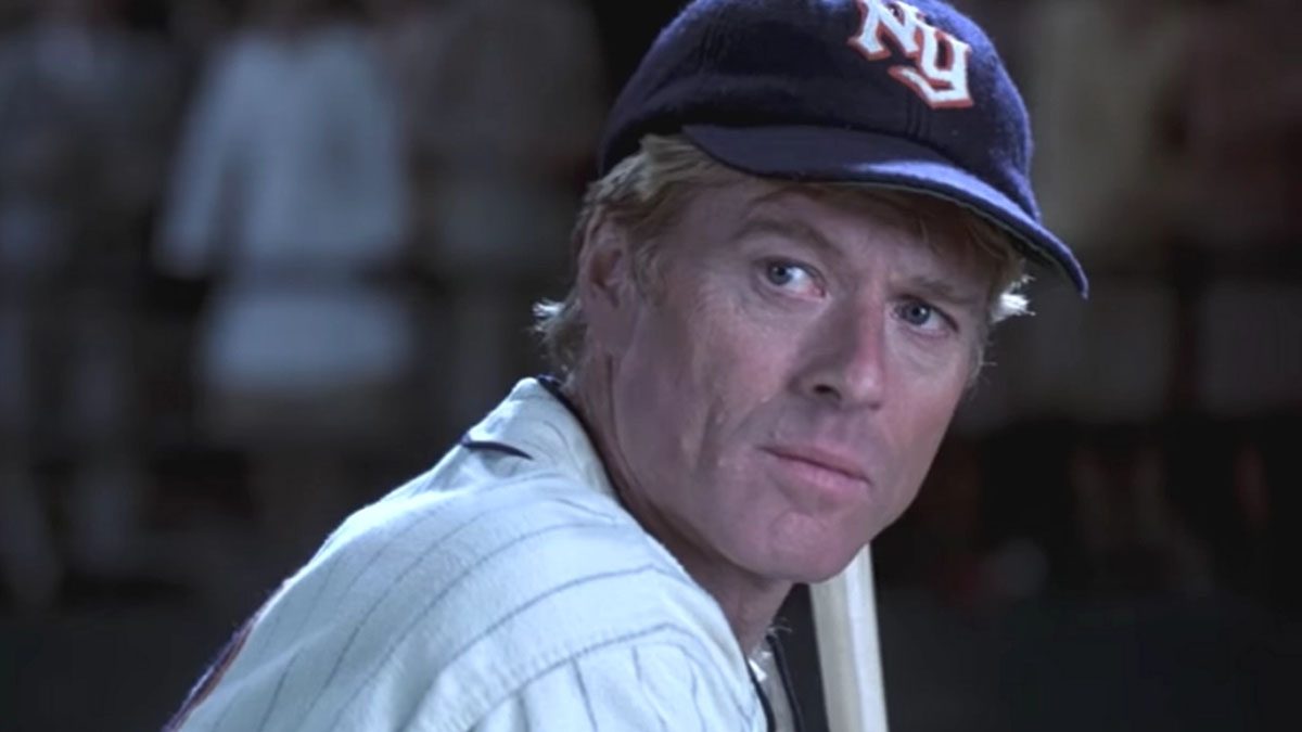 Robert Redford in The Natural.