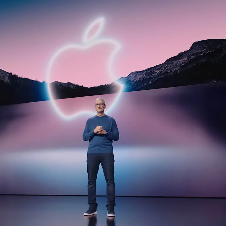 Tim Cook at the Apple Event in 2021.