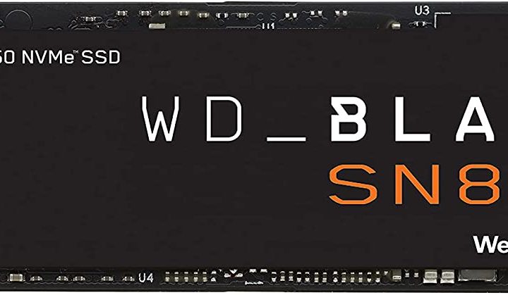 The WD Black SN850 500GB SSD.