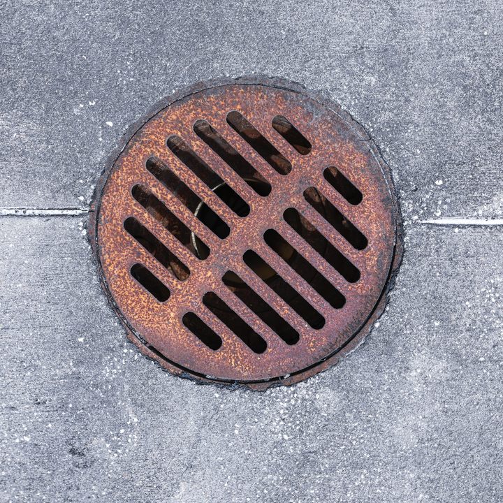 Image of a sewer grate.
