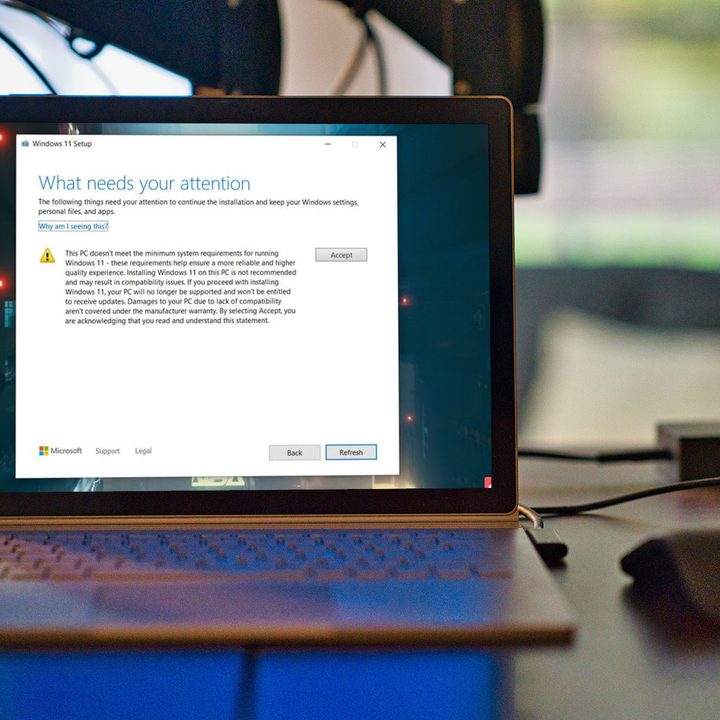 Unsupported Windows 11 waiver.