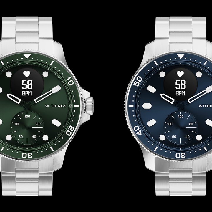 Withings ScanWatch Horizon dial colors.