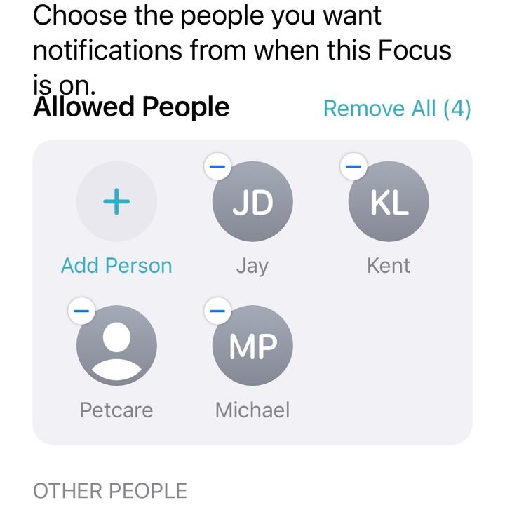 set up a new Focus mode listed in mode.