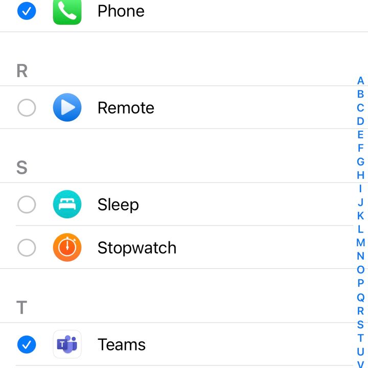 set up a new Focus mode app choices.