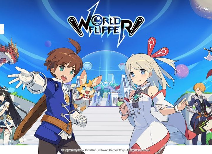 Promo art for the mobile pinball game World Flipper.