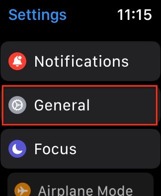 Apple watch update General.