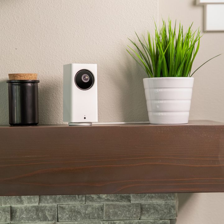 Wyze Cam Pan v2 on a table.