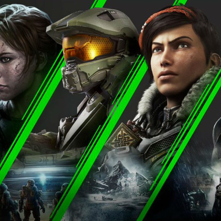 Laura Croft, Master chief, gears of war girl, and Batman.
