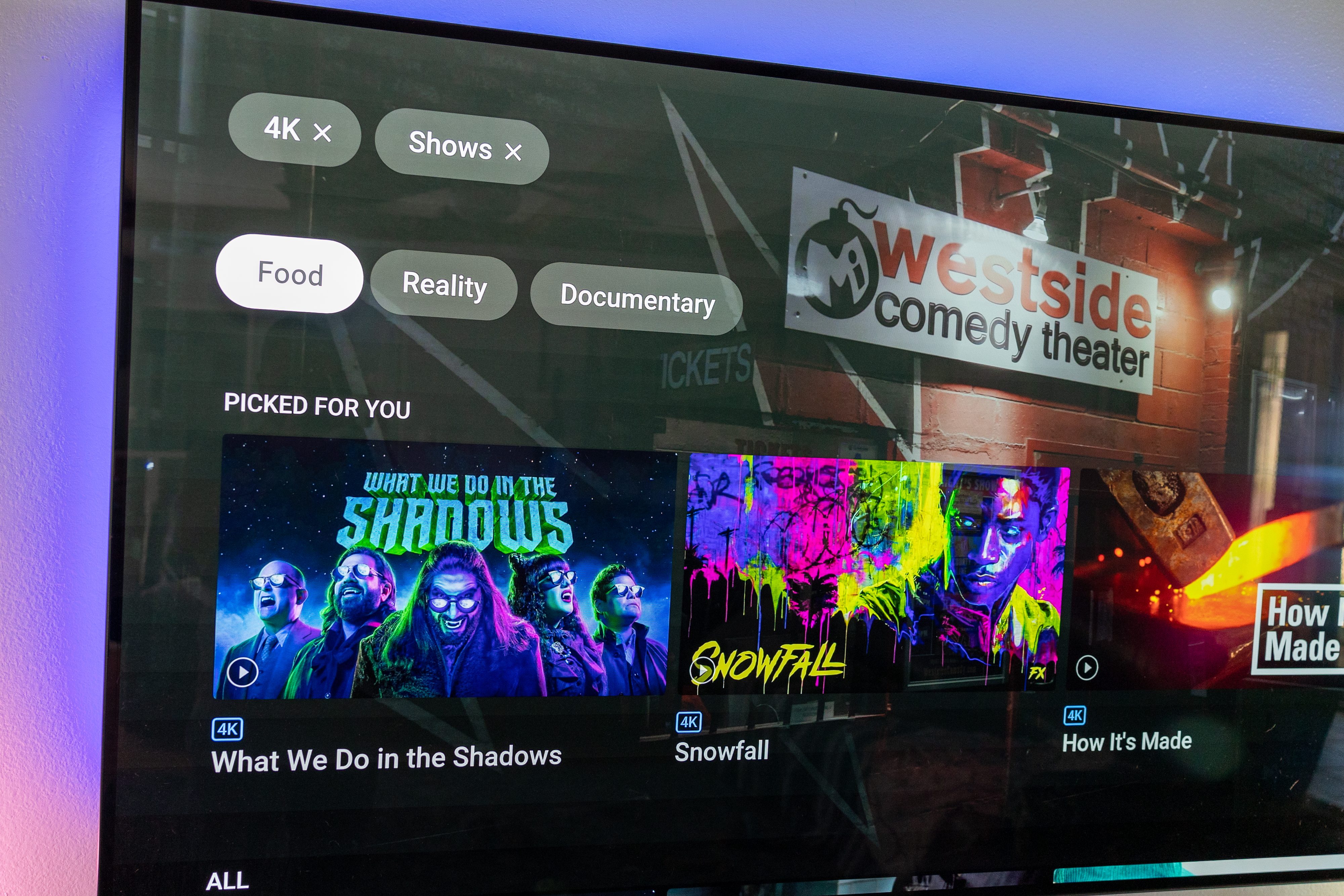 YouTube TV 4K streams.