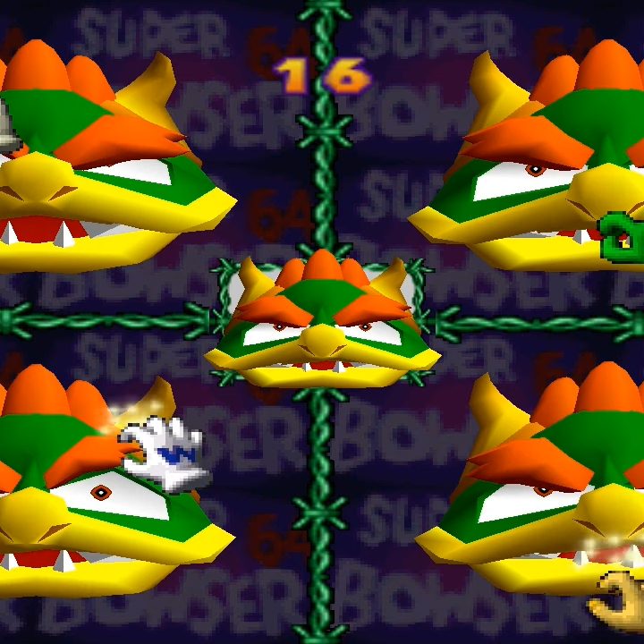 A deformed Bowser face.
