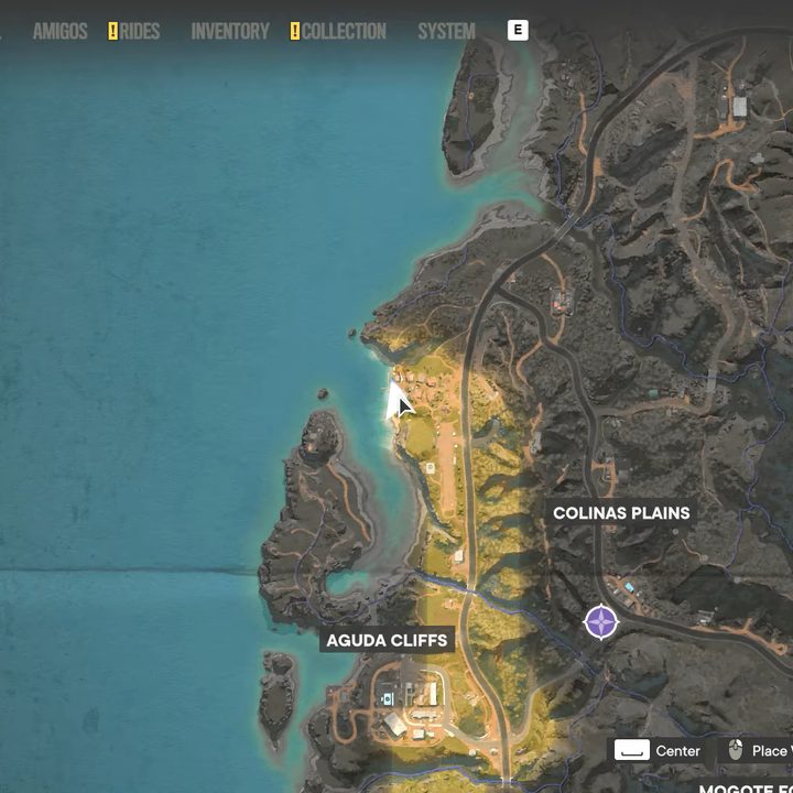 The map in Far Cry 6.