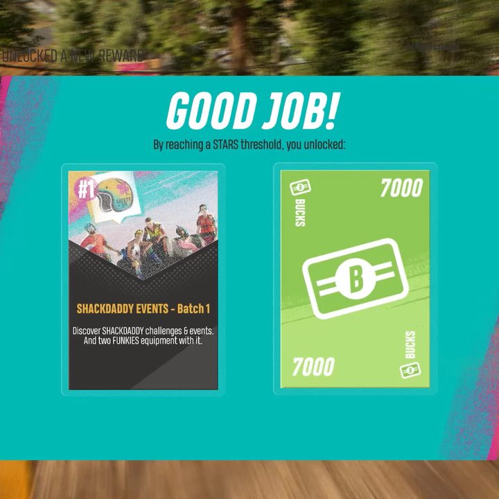 Earning cash for ranking up a Star level.